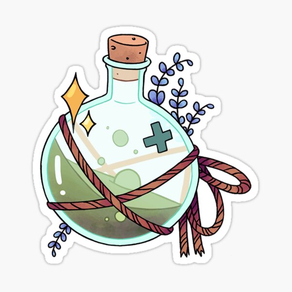 Health potion Sticker for Sale by ChokingGames