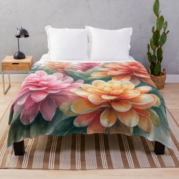 Item preview, Watercolor painting of ginger flower 24 designed and sold by I-HERE.
