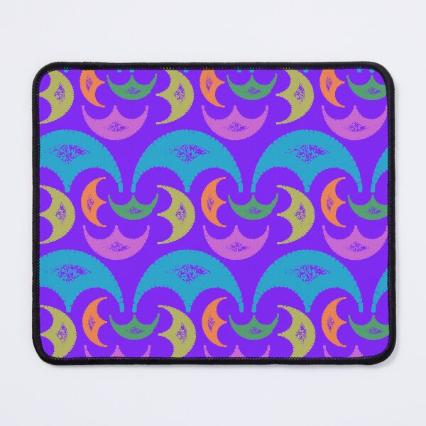 Item preview, Colorful Half-Moon Seamless Pattern designed and sold by LZenDesigns.