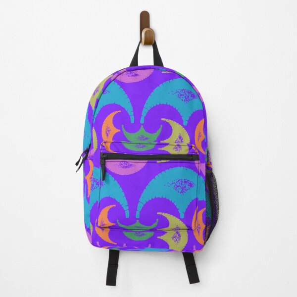 Item preview, Colorful Half-Moon Seamless Pattern designed and sold by LZenDesigns.