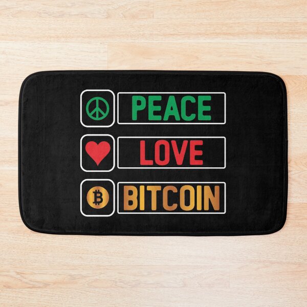 Item preview, Peace Love Bitcoin designed and sold by soebekhi.