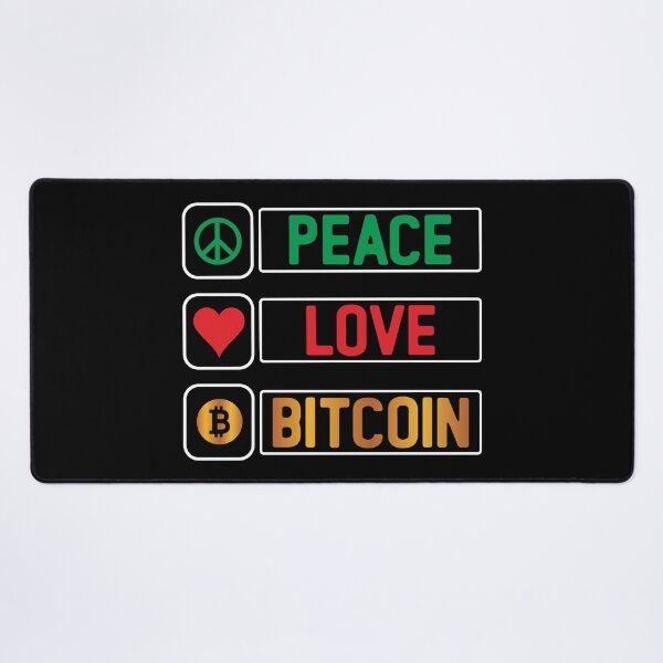 Item preview, Peace Love Bitcoin designed and sold by soebekhi.