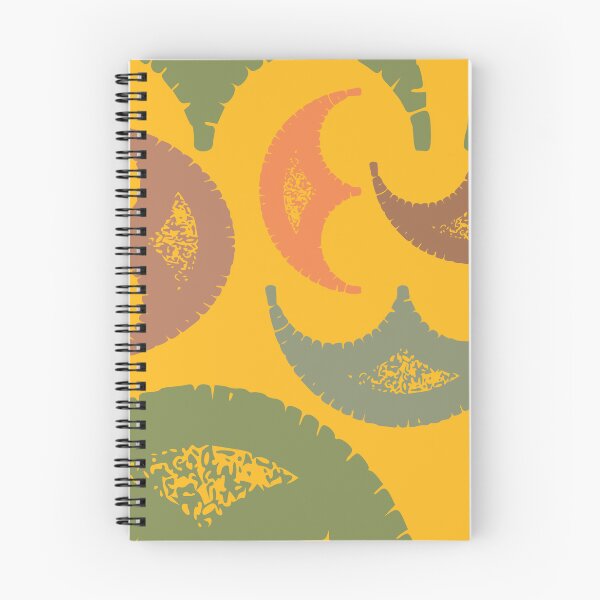 Item preview, Yellow and Autumn Colors Half Moon Seamless Pattern designed and sold by LZenDesigns.