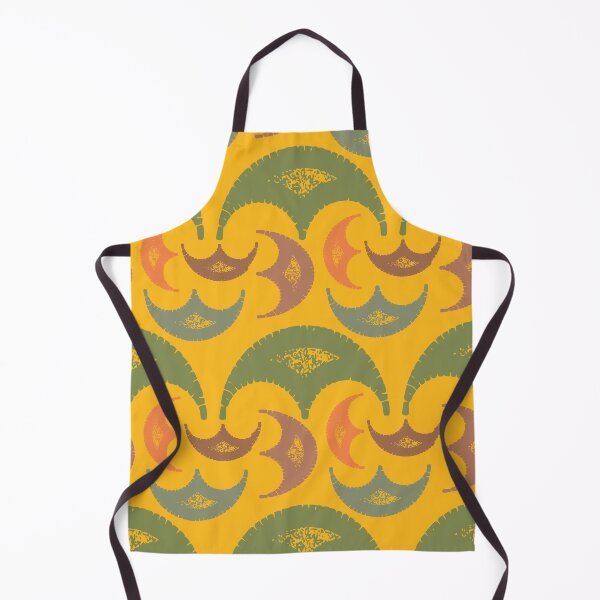 Item preview, Yellow and Autumn Colors Half Moon Seamless Pattern designed and sold by LZenDesigns.