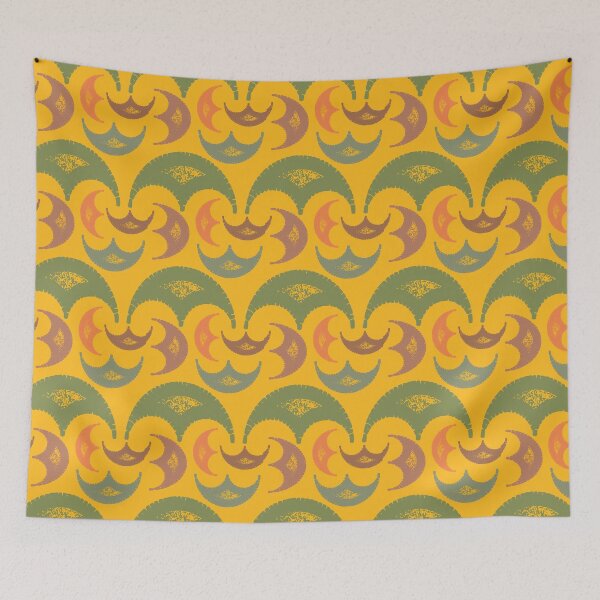 Item preview, Yellow and Autumn Colors Half Moon Seamless Pattern designed and sold by LZenDesigns.