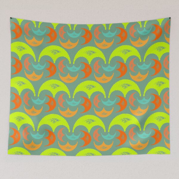 Item preview, Bright Colored Half Moon Seamless Pattern  designed and sold by LZenDesigns.