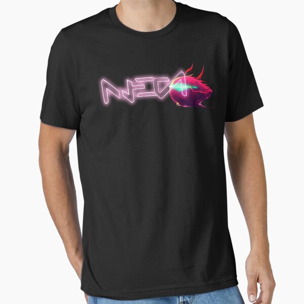 Neon Pomegranate "Lit-Pom" Logo (Text Ver. 2) Essential T-Shirt