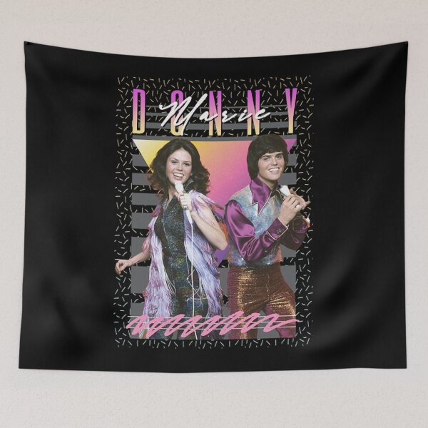 Item preview, Donny and Marie Osmond 80s Retro Aesthetic Fan Art designed and sold by kathelmoala.