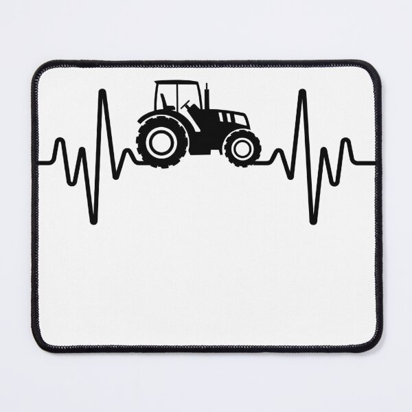 Item preview, Tractor Heartbeat EKG Farmer Tractor Farmer Agriculture designed and sold by QUOTABLE STICKERS.