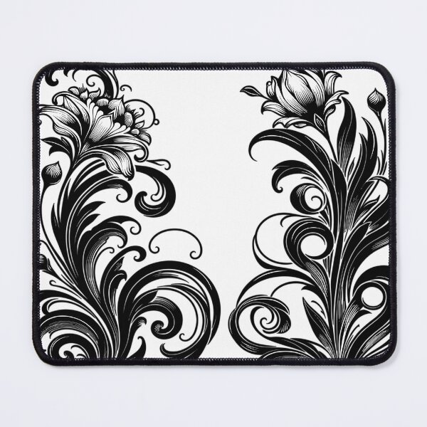Item preview, Art Nouveau floral pattern designed and sold by LongIslandDesgn.