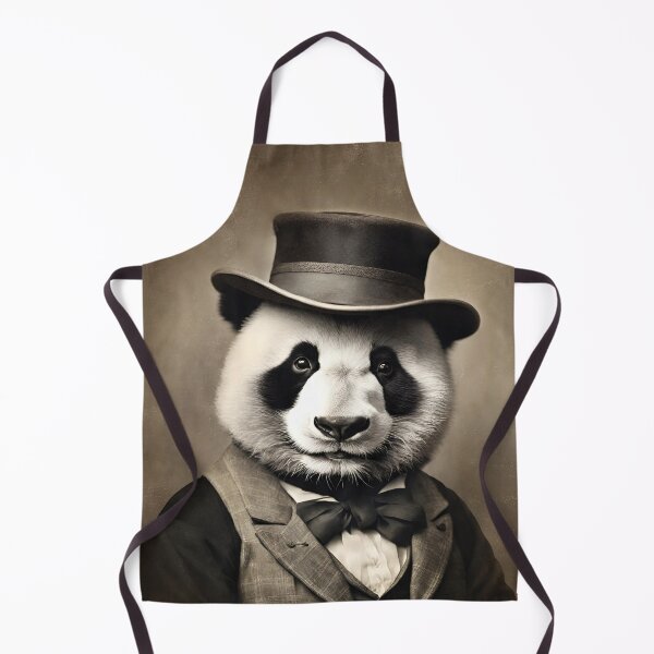 Item preview, Victorian Panda Portrait Artistic Gift Fashion Serious Style  designed and sold by popanato.