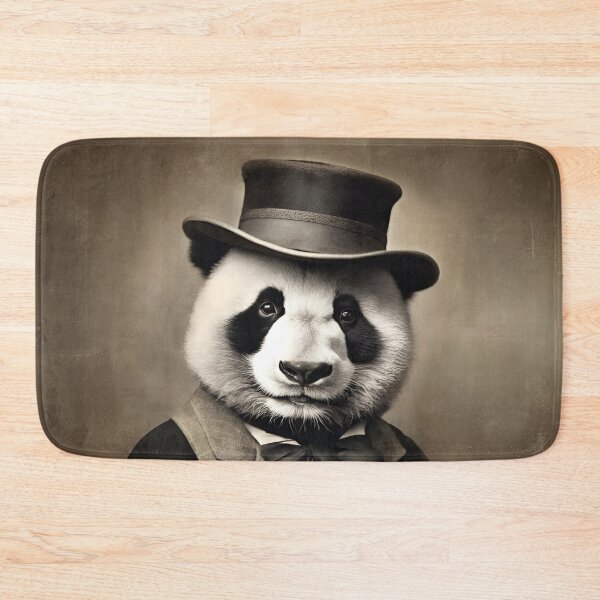 Item preview, Victorian Panda Portrait Artistic Gift Fashion Serious Style  designed and sold by popanato.