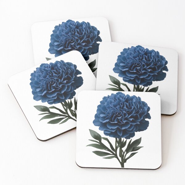 Item preview, Dark Blue Carnation sticker hi-res JPEG designed and sold by WhiteDoveArt.
