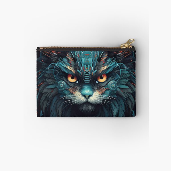 Item preview, “Zoomorphic Fusion: Cybernetic Cat & Owl” designed and sold by Art-Vortex-fr.