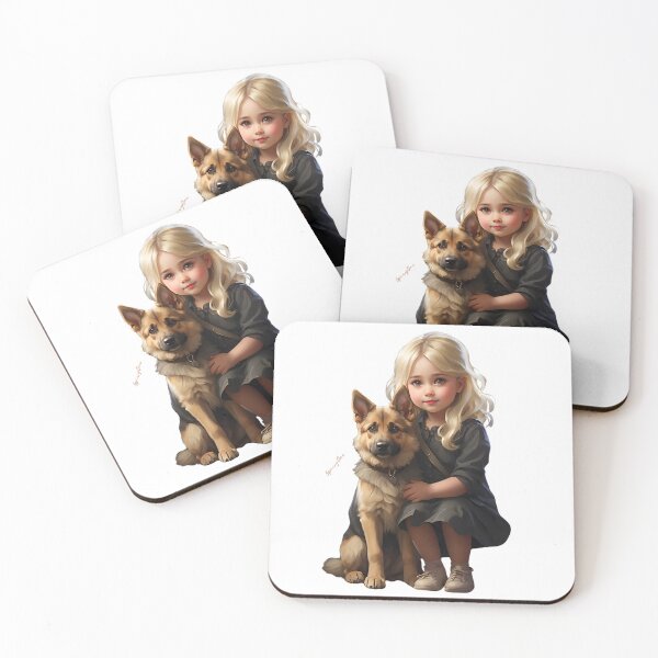 Item preview, Cute girl with merican dog shahazada designed and sold by SpicyOne.