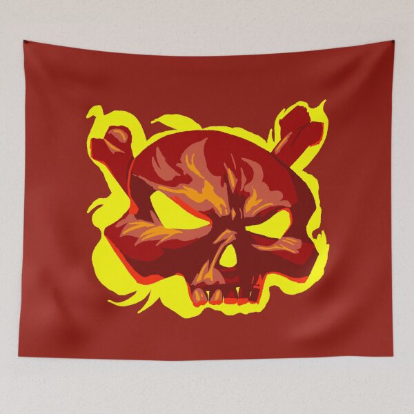 Item preview, Flaming Skull designed and sold by Charcoalart.
