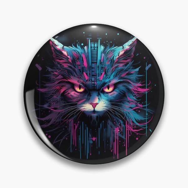 Item preview, “Zoomorphic Fusion: Cybernetic Cat & Owl” designed and sold by Art-Vortex-fr.