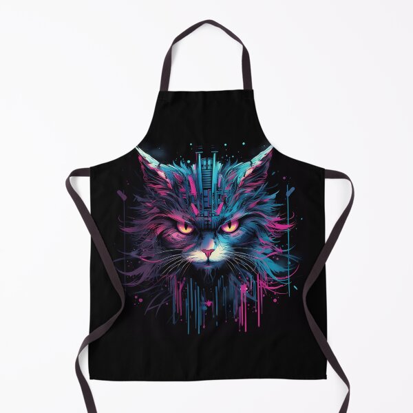 Item preview, “Zoomorphic Fusion: Cybernetic Cat & Owl” designed and sold by Art-Vortex-fr.