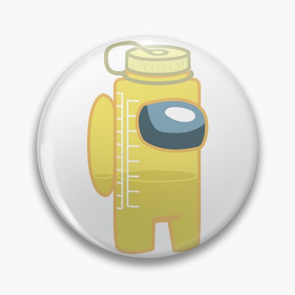 Item preview, Suspicious Water Bottle - Butter Yellow designed and sold by BipedalNarwhal.