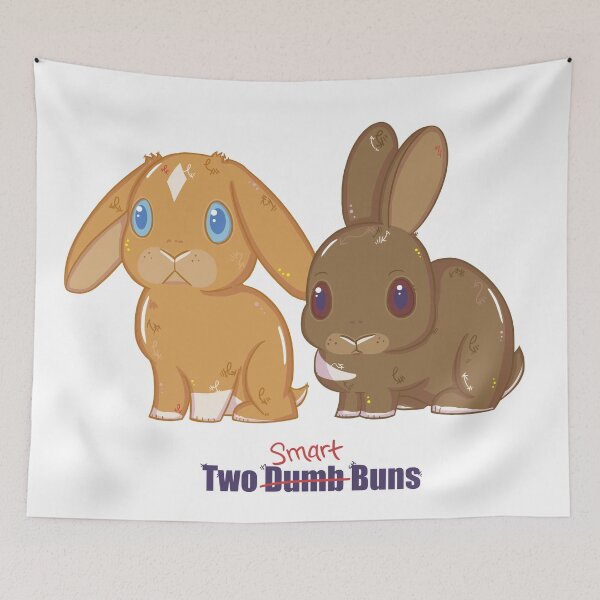 Item preview, Two Dumb (Smart) Buns designed and sold by vanillakirsty.