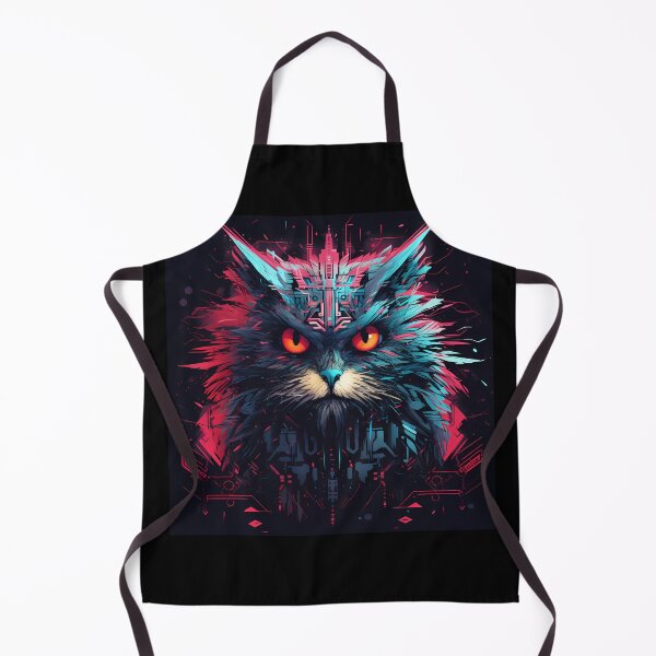 Item preview, “Zoomorphic Fusion: Cybernetic Cat & Owl” designed and sold by Art-Vortex-fr.