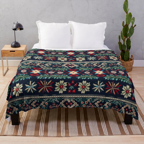 Item preview, Christmas Xmas Fake Embroidery 3D Effect Pattern No 33 designed and sold by Atomura.