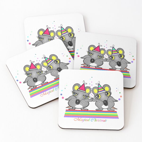 Item preview, Happy rats - Magical Christmas designed and sold by Shirley cute art .