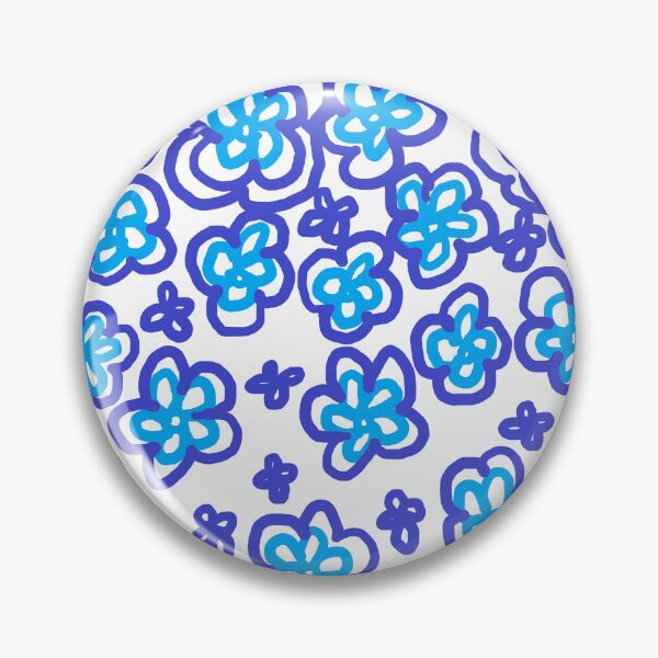 Item preview, BLUE Flower patterns designed and sold by zzzozzo.