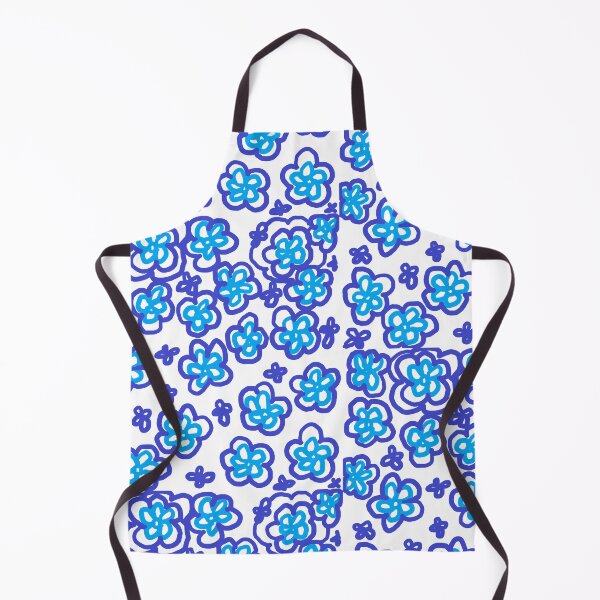 Item preview, BLUE Flower patterns designed and sold by zzzozzo.