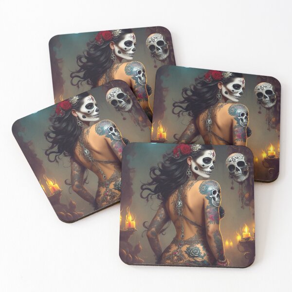 Artikelvorschau, Elegante, wunderschöne La Calavera Catrina, Dame des Jenseits, der elegante Schädel entworfen und verkauft von Fantasymachine.