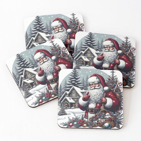 Item preview, Enchanting Santa Claus Unwrapping the Wonder of Christine's Gifts" "Festive Santa's Surprise Celebrating a Dec designed and sold by Manoj Kumar  Mandali.