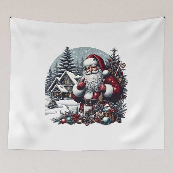 Item preview, Enchanting Santa Claus Unwrapping the Wonder of Christine's Gifts" "Festive Santa's Surprise Celebrating a Dec designed and sold by Manoj Kumar  Mandali.