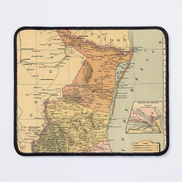 Item preview, Tamaulipas old map designed and sold by bascconut.