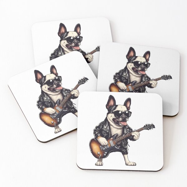 Item preview, ROCKER DOG 3 – rock dog - hard rock dog – guitarist dog designed and sold by Musicians-world.
