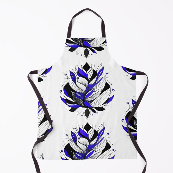 Item preview, Cerulean Whispers: Tlte's Enchanting Collection of Abstract Blue Flowers and Leaves designed and sold by Oleg777999.