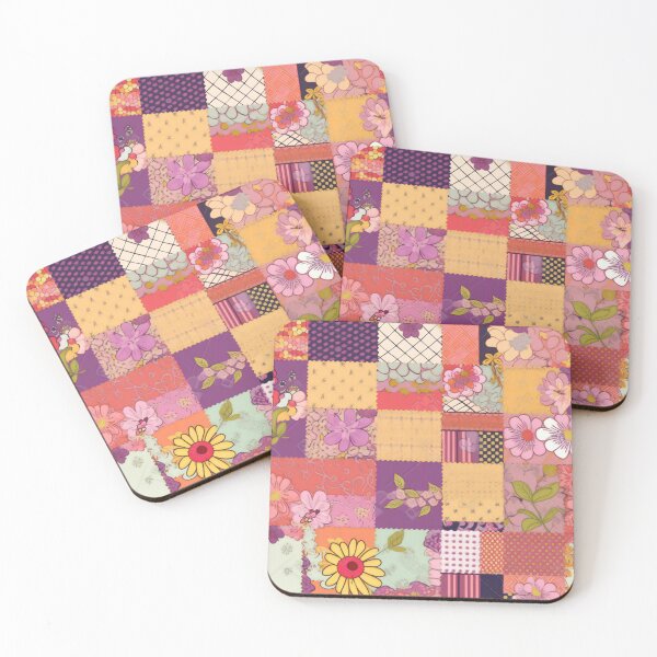 Item preview, Patchwork With Flowers designed and sold by Hashola Designs.