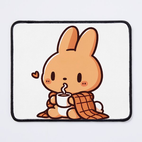 Item preview, Bunny enjoying coffee designed and sold by Michael Yang.