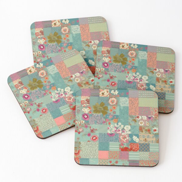 Item preview, Patchwork With Flowers 2 designed and sold by Hashola Designs.
