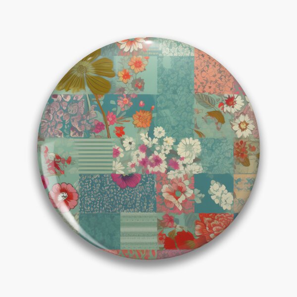 Item preview, Patchwork With Flowers 2 designed and sold by Hashola Designs.