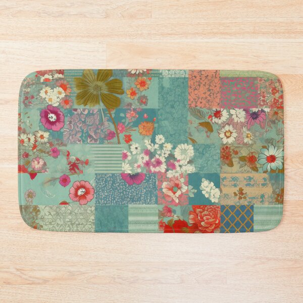 Item preview, Patchwork With Flowers 2 designed and sold by Hashola Designs.