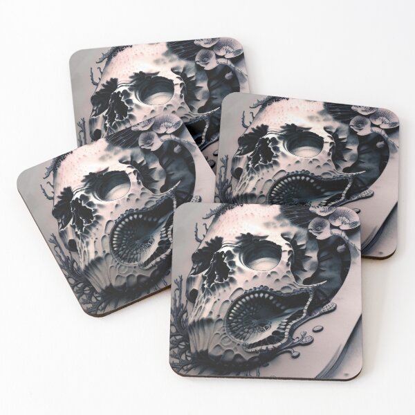 Item preview, Coral skull designed and sold by MatrixTattoo.