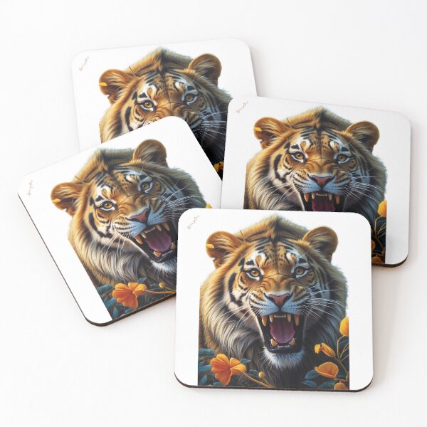 Item preview, Roaring tiger face designed and sold by SpicyOne.