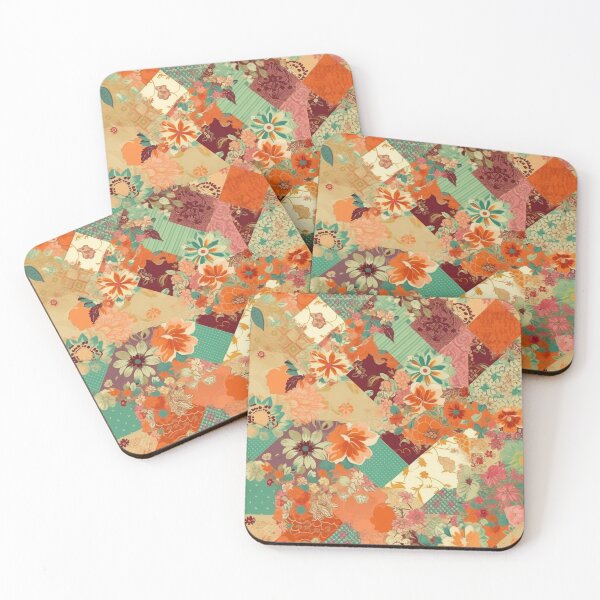 Item preview, Patchwork With Flowers 3 designed and sold by Hashola Designs.