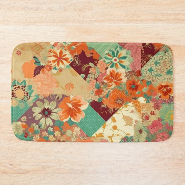 Item preview, Patchwork With Flowers 3 designed and sold by Hashola Designs.