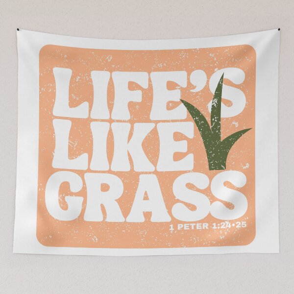 Item preview, Life's Like Grass - orange designed and sold by LittleIceberg.