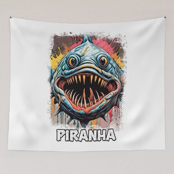 Item preview, Piranha Amazon River Monster fish Modern Fantasy designed and sold by Naumovski.