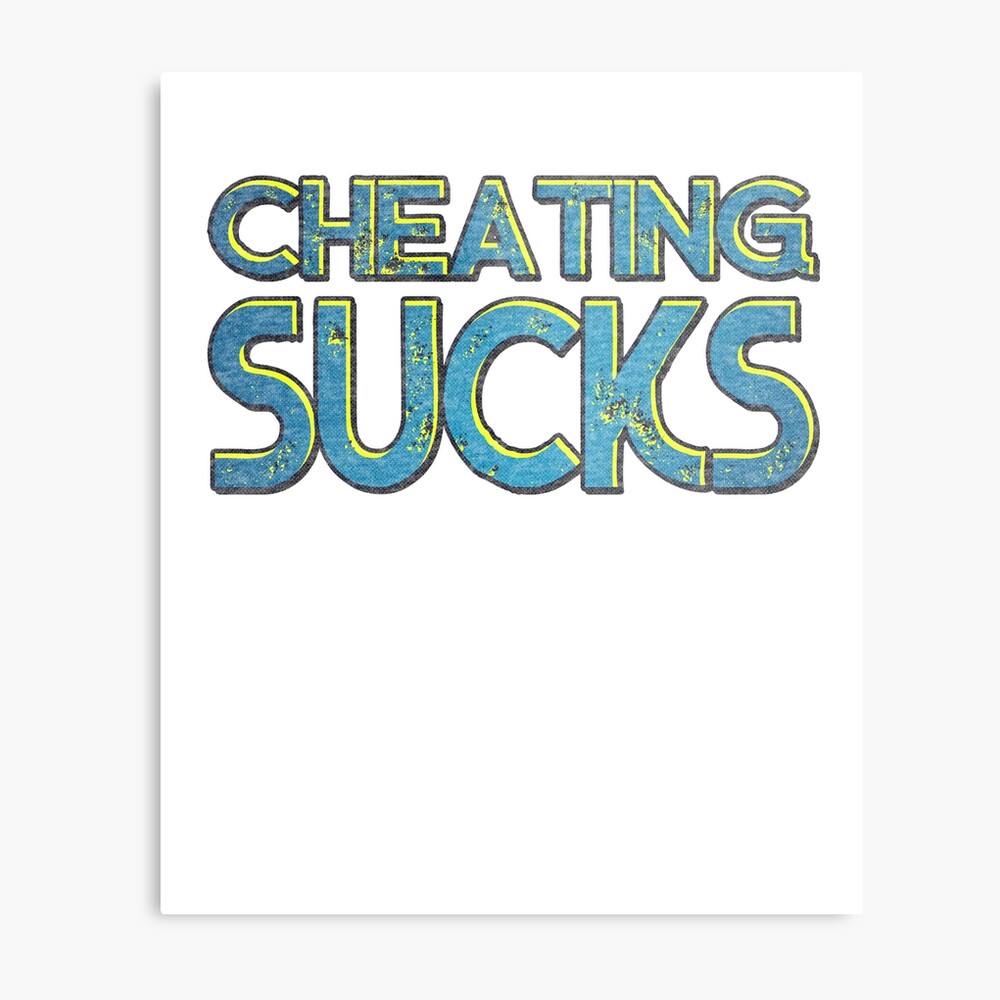 Cheating sucks Greeting Card for Sale by pirkchap | Redbubble