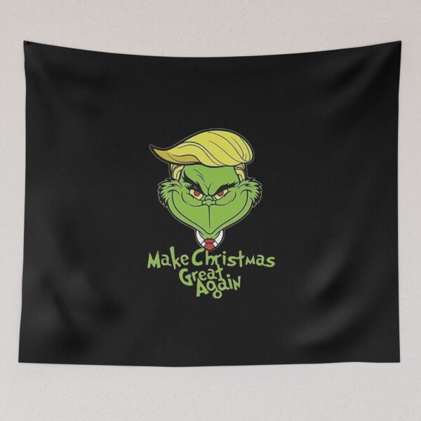 Item preview, Make Christmas Great Again - Funny Grinch Political Satire designed and sold by Vicky021.