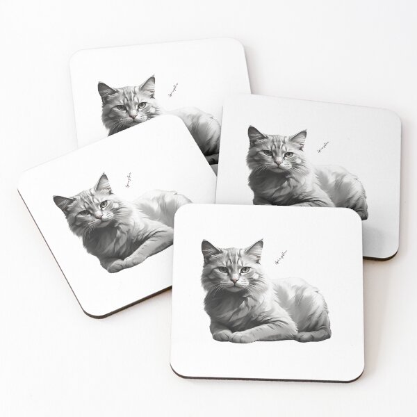 Item preview, Black White Cat art designed and sold by SpicyOne.