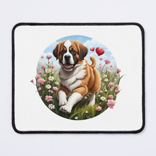 Item preview, Cute playful Saint Bernard dog designed and sold by Kaleddis.